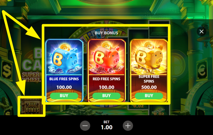 Big Cash Super Wheel КУПИТЕ БОНУСНЫЕ ВРАЩЕНИЯ.