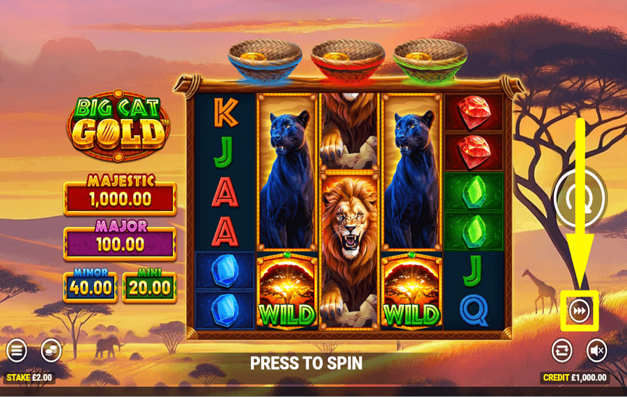 Big Cat Gold ИЗМЕНИТЕ ТЕМП.