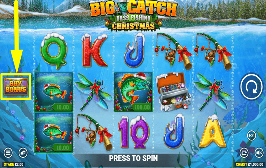 Big Catch Bass Fishing Christmas ACHETER DES FONCTIONNALITÉS.