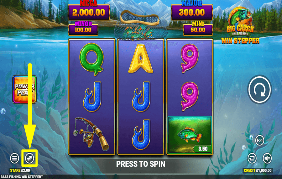 Big Catch Bass Fishing Win Stepper ВЫБЕРИТЕ СТАВКУ.