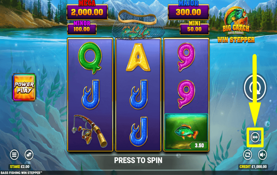 Big Catch Bass Fishing Win Stepper УСКОРЬТЕ ИГРУ.