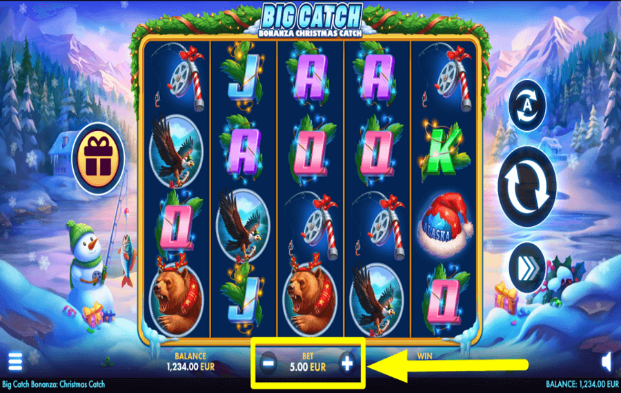 Big Catch Bonanza Christmas Catch PLACE YOUR WAGER.