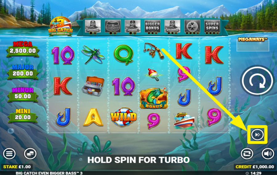 Big Catch Even Bigger Bass 3 VERBESSERE DAS SPIEL.