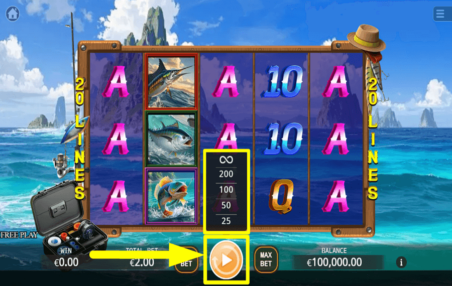 Big Catch Lock 2 Spin SPIN AUTOMATICALLY.