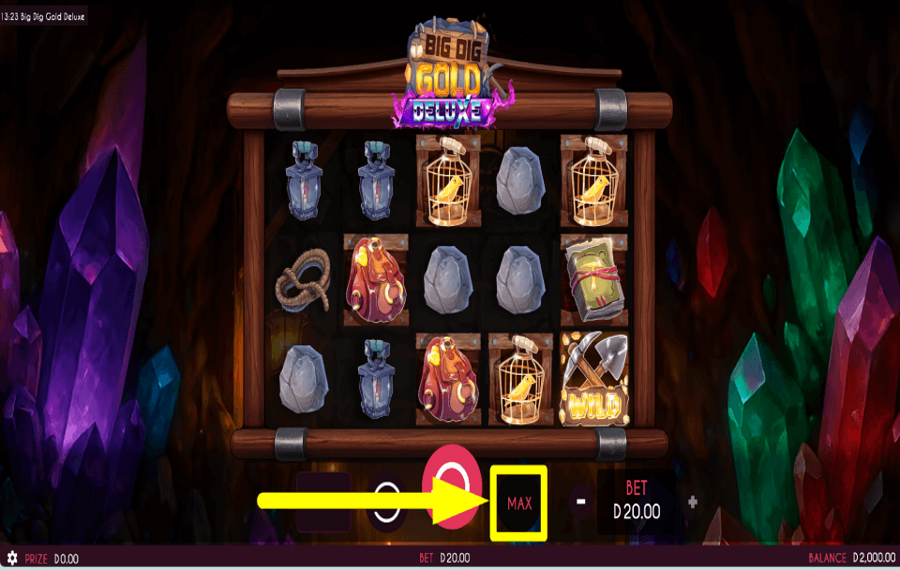 Big Dig Gold Deluxe APUESTA MÁS MONEDAS.