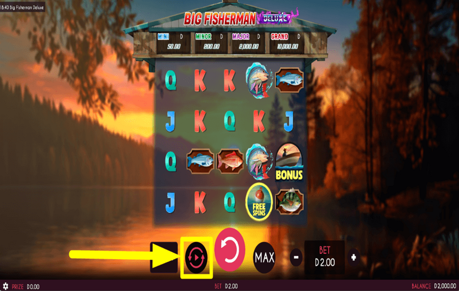 Big Fisherman Deluxe DÉMARRER LA LECTURE AUTOMATIQUE.