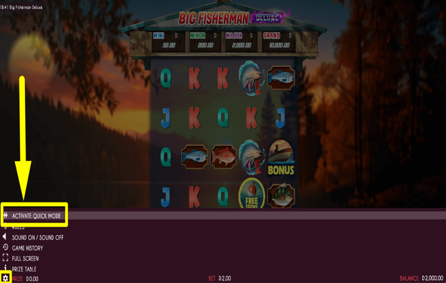 Big Fisherman Deluxe ACCÉLÉREZ LE JEU.