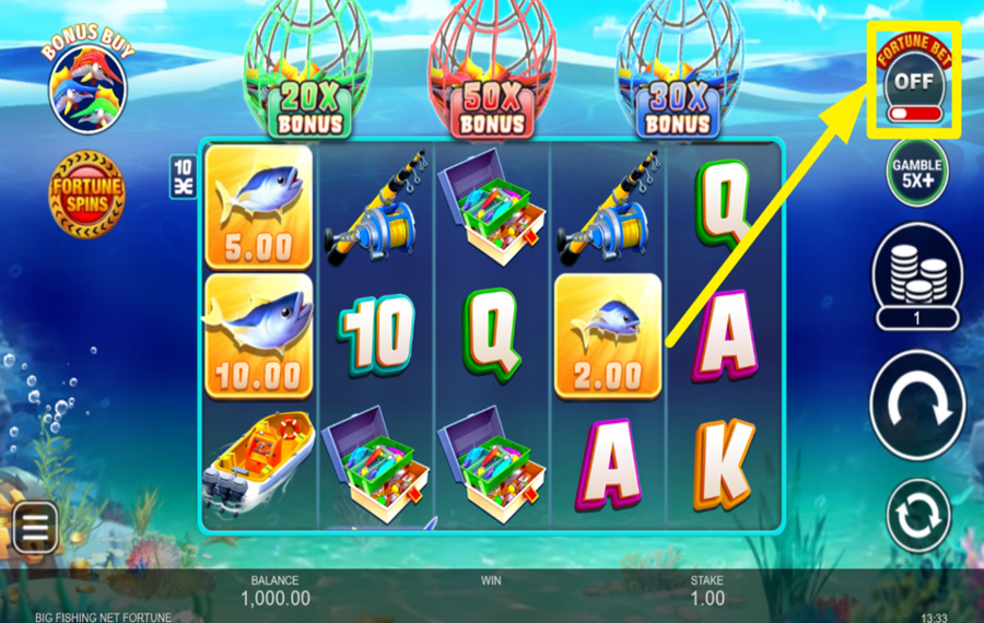 Big Fishing Net Fortune ACTIVEZ FORTUNE BET.