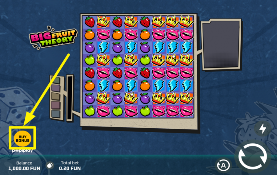 Big Fruit Theory PROFITEZ DES CINQ FONCTIONNALITÉS BONUS.