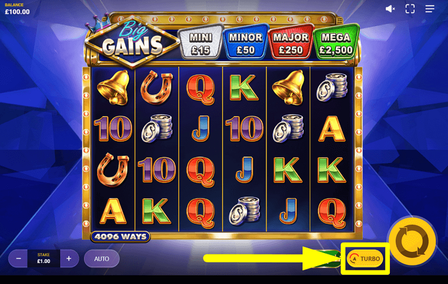 Big Gains УСКОРЬТЕ ИГРУ.