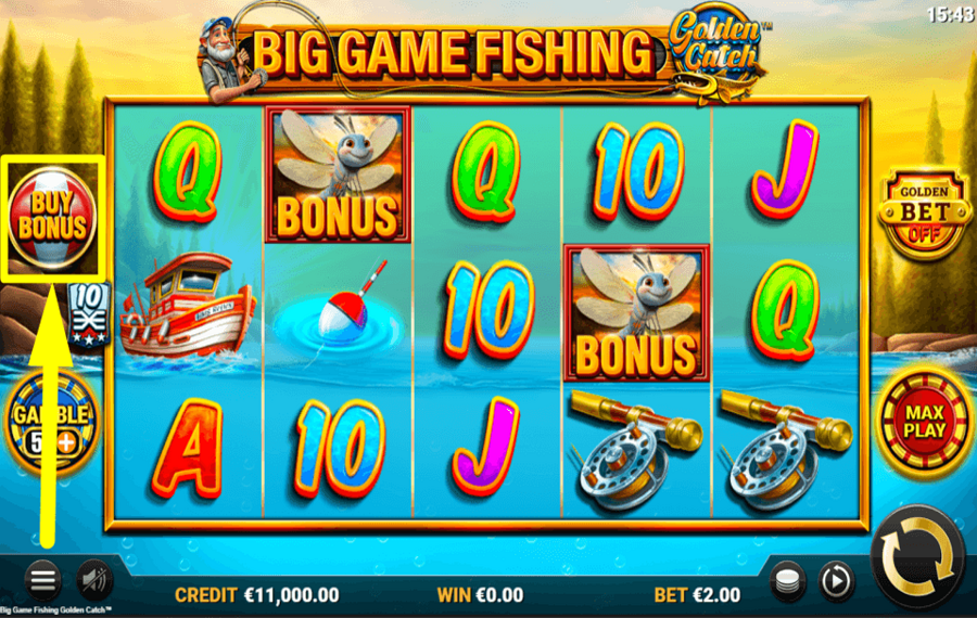 Big Game Fishing Golden Catch ACQUIRE THE BONUS.
