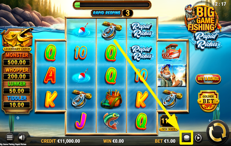 Big Game Fishing Rapid Riches SPECIFICA LA TUA SCOMMESSA.