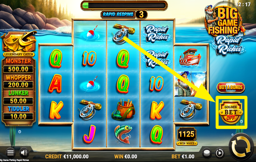 Big Game Fishing Rapid Riches APPROFITTA DELLA SCOMMESSA D'ORO.