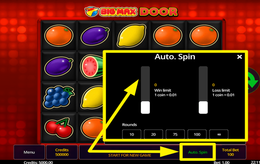 Big Max Door TRIGGER AUTOMATIC SPINNING.