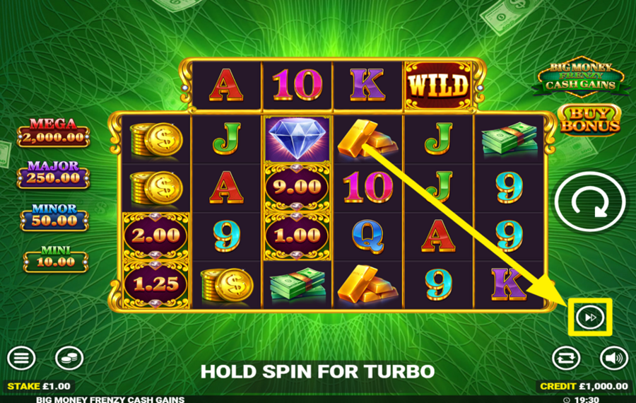 Big Money Frenzy Cash Gains MAXIMISEZ LA VITESSE.