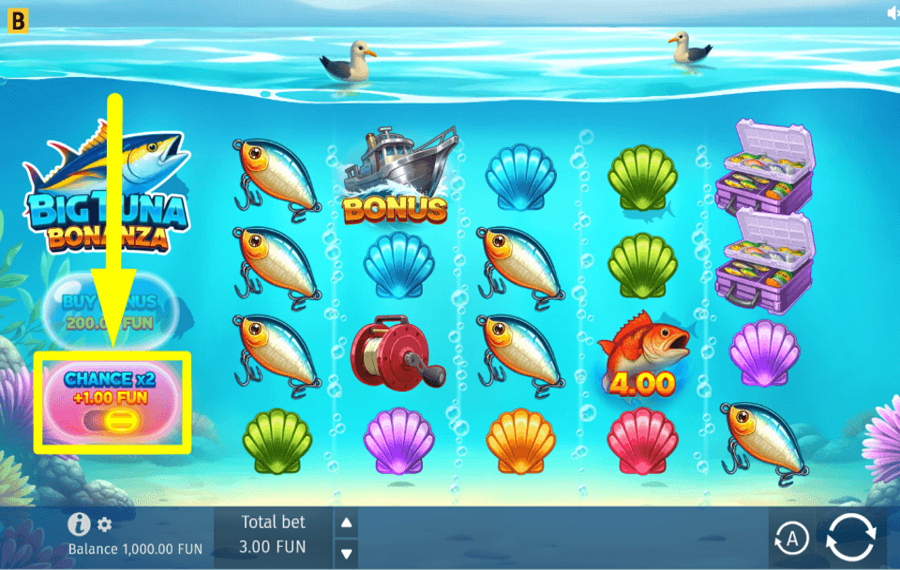 Big Tuna Bonanza ZIEHEN SIE HÖHERE EINSÄTZE IN ERWÄGUNG.