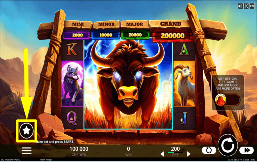 Big Wild Buffalo 2 PURCHASE BONUSES.