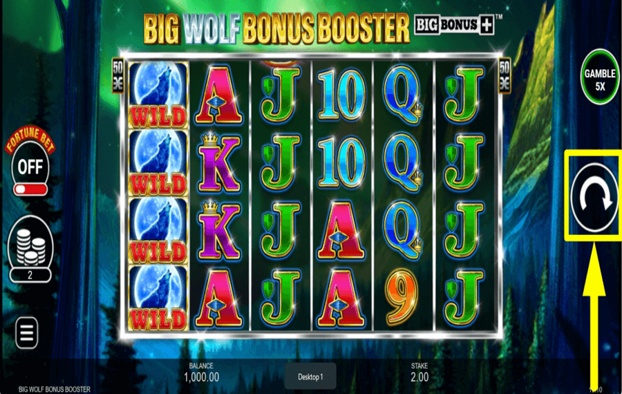 Big Wolf Bonus Booster DREHEN SIE DIE WALZEN.