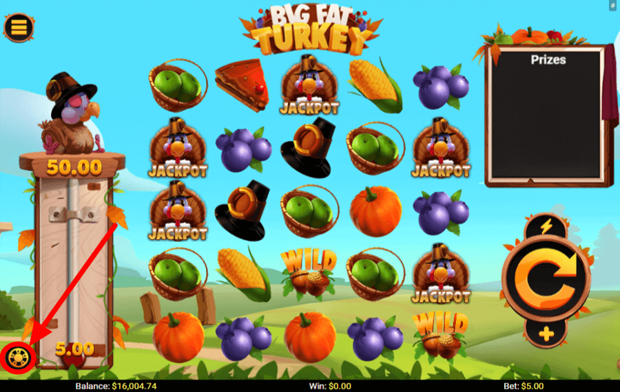 Big Fat Turkey Choose your bet amount.