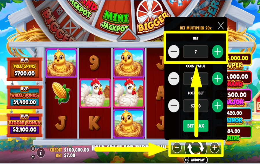 Bigger Barn House Bonanza ОПРЕДЕЛИТЕ СТАВКУ.