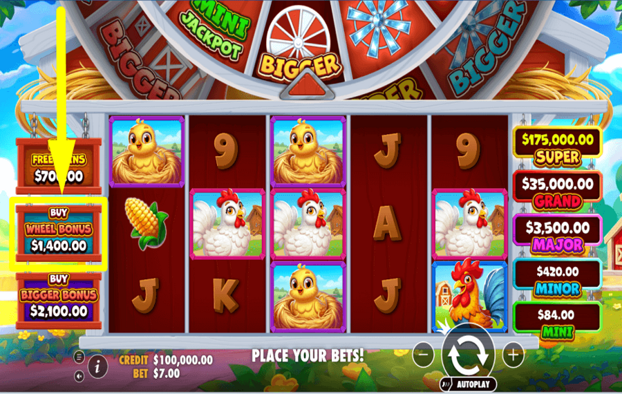 Bigger Barn House Bonanza КРУТИТЕ КОЛЕСО.