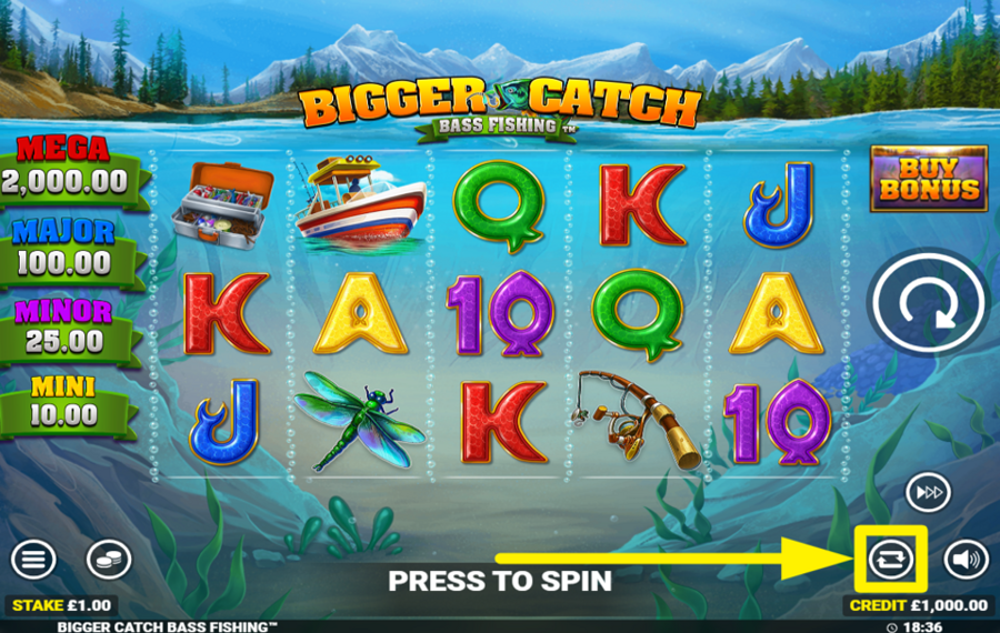 Bigger Catch Bass Fishing ВРАЩАЙТЕ БАРАБАНОВЫ АВТОМАТИЧЕСКИ.