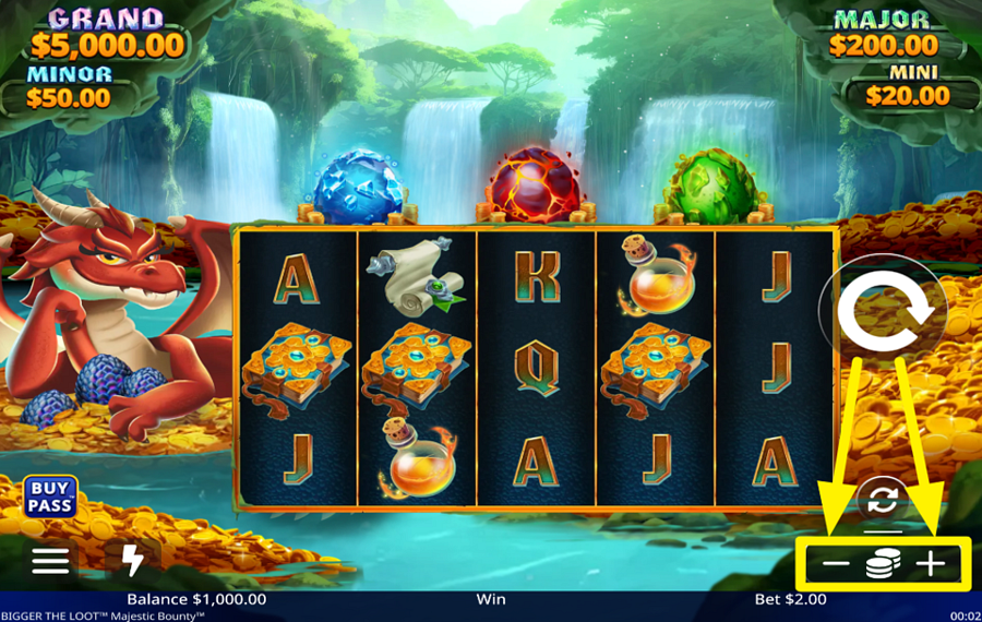 Bigger the Loot Majestic Bounty ESPECIFIQUE SU APUESTA.