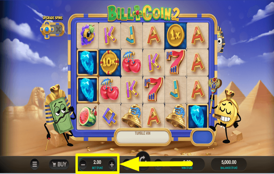 Bill and Coin 2 Dream Drop DETERMINE THE WAGER.