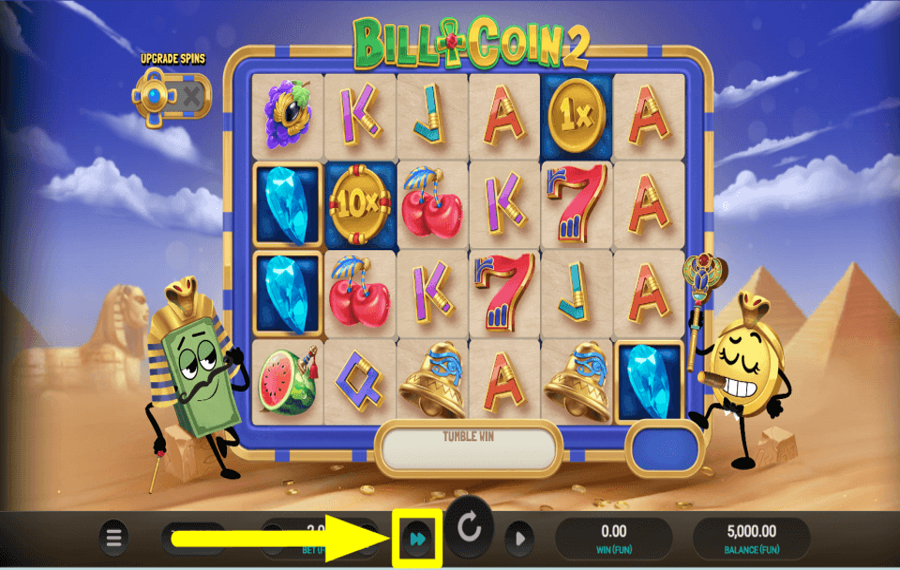 Bill and Coin 2 Dream Drop ENABLE TURBO MODE.