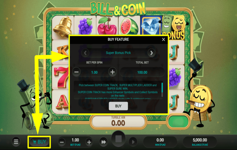 Bill and Coin BONUSFUNKTIONEN KAUFEN.