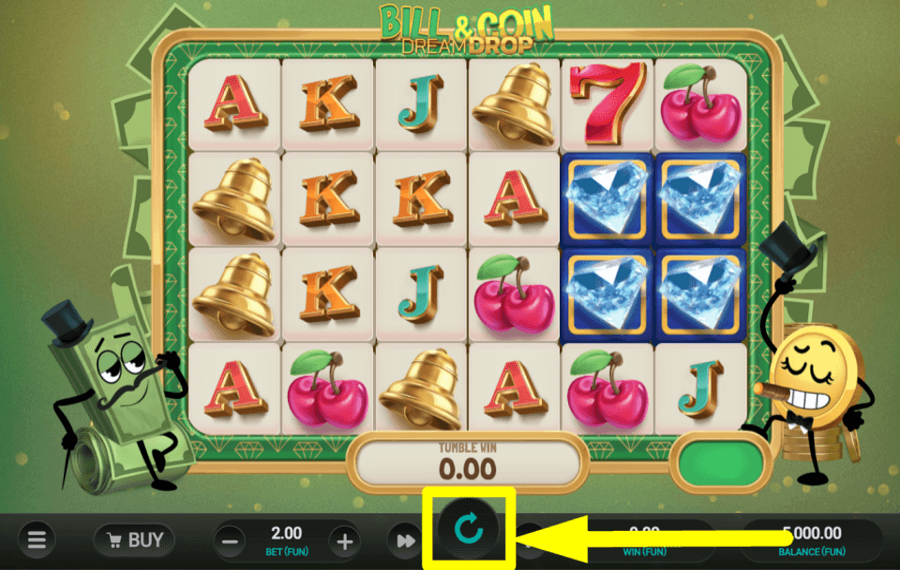 Bill and Coin Dream Drop COMIENZA EL JUEGO.