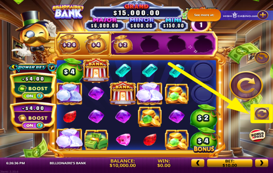 Billionaires Bank ИСПОЛЬЗУЙТЕ АВТОВОСПРОИЗВЕДЕНИЕ.