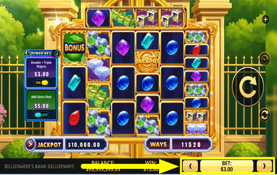 Billionaires Bank DeluxeWays CHOISISSEZ VOTRE MISE.