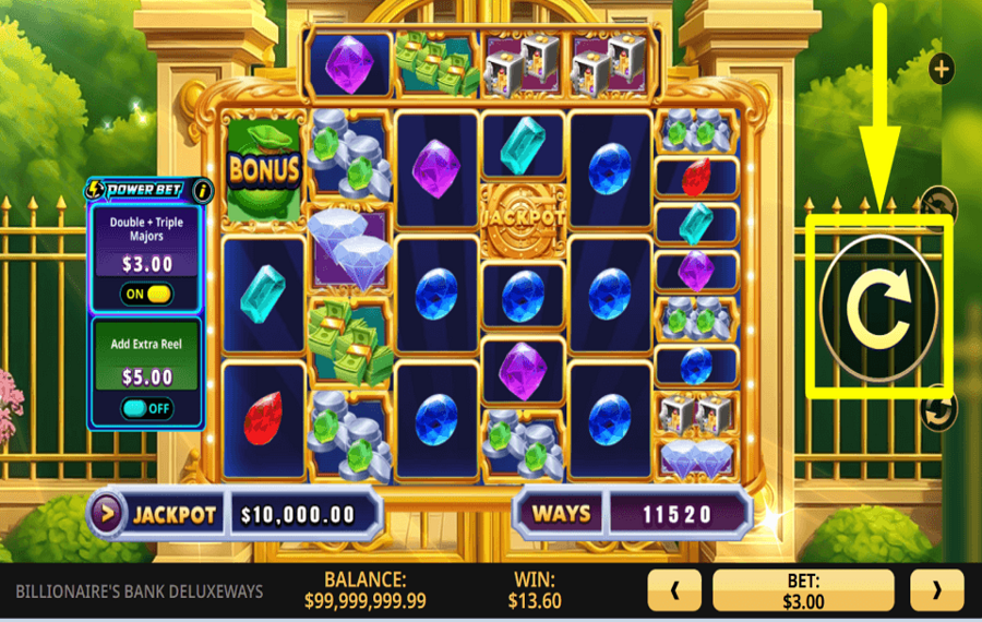 Billionaires Bank DeluxeWays FAITES TOURNER LA ROUE POUR GAGNER DES RÉCOMPENSES.