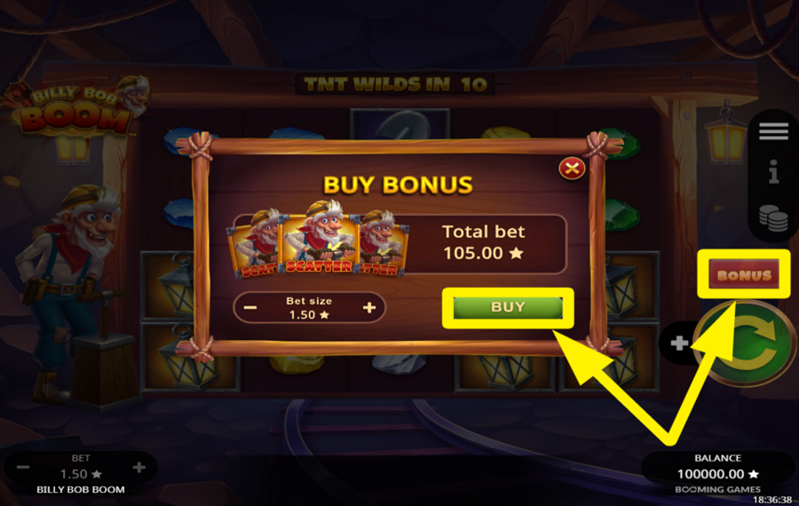 Billy Bob Boom UNLOCK BONUS GAME.