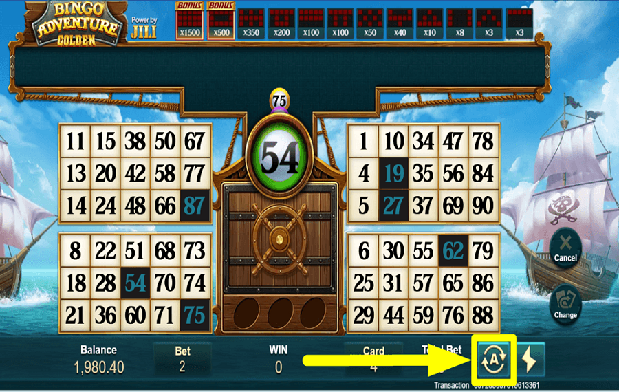 Bingo Adventure AVVIA RIPRODUZIONE AUTOMATICA.