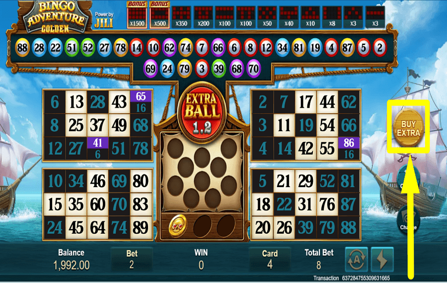Bingo Adventure COMPRA PIÙ PALLONI.
