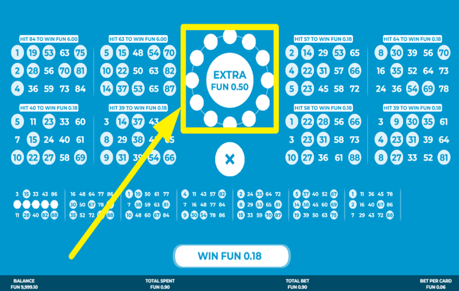 Bingo Bingo ACQUISTA PALLINE EXTRA.