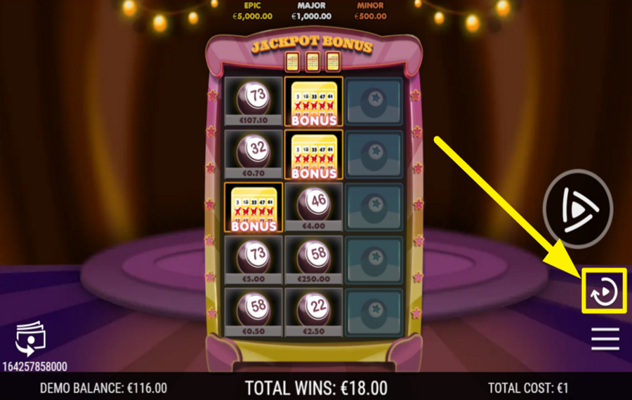 Bingo Blast UTILISEZ LA FONCTION DE LECTURE AUTOMATIQUE.