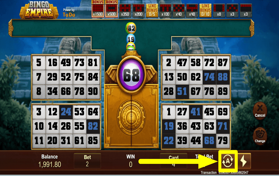 Bingo Empire ВКЛЮЧИТЬ АВТОИГРУ.