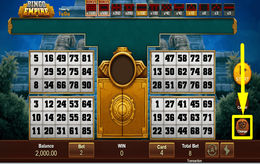 Bingo Empire СДЕЛАЙТЕ СВОИ КАРТЫ СЛУЧАЙНЫМИ.