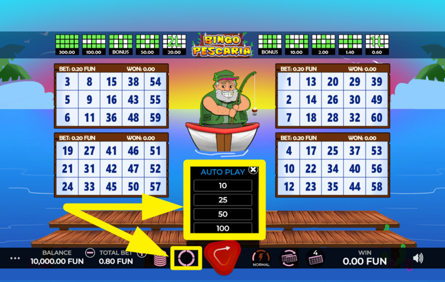 Bingo Pescaria ENABLE AUTOPLAY.