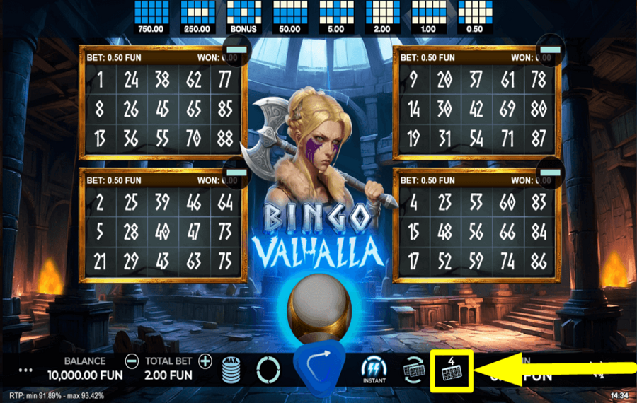 Bingo Valhalla TRIER LES TABLEAUX.