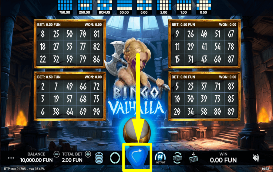 Bingo Valhalla COMMENCEZ LE JEU.
