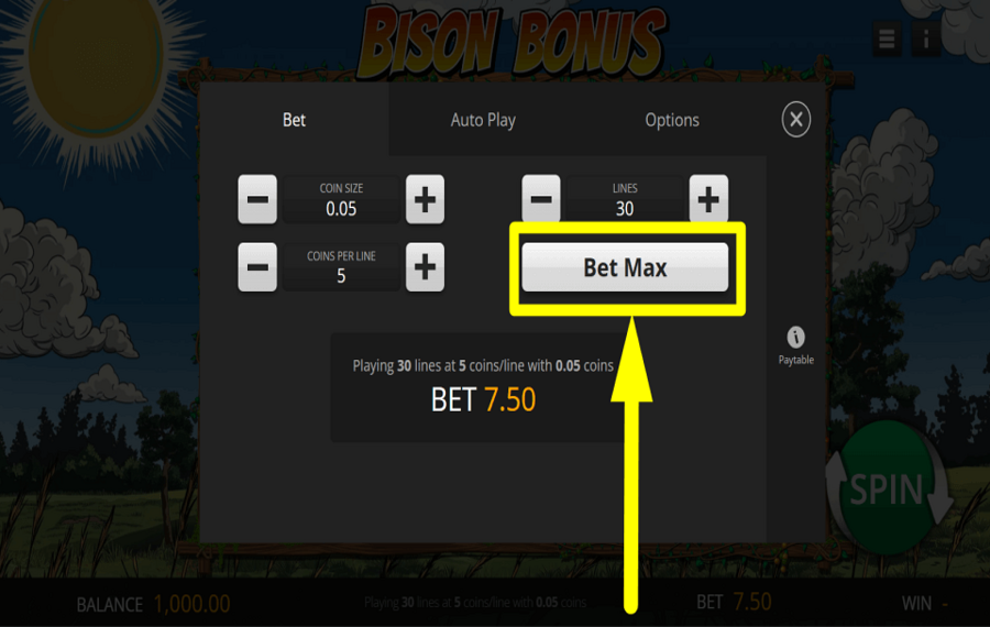 Bison Bonus PROMETTEZ LA VALEUR MAXIMALE.