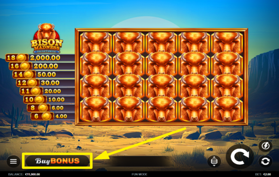 Bison Madness PrizeTower UNLOCK FREE SPINS.