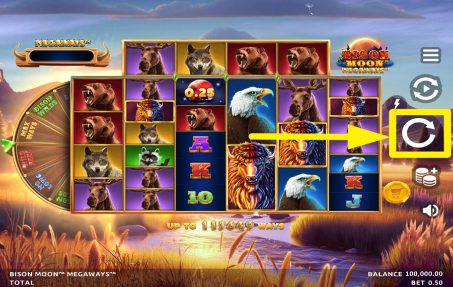 Bison Moon Megaways JOIN THE SPINNING.