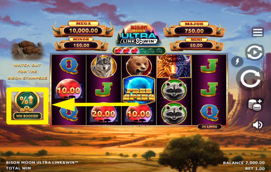 Bison Moon Ultra Link and Win AUMENTA LE TUE POSSIBILITÀ DI VINCITA.
