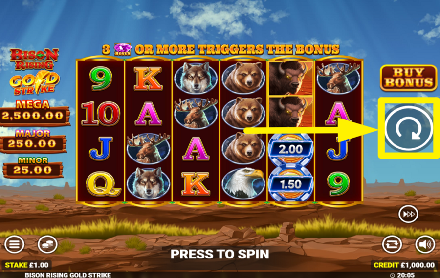 Bison Rising Gold Strike НАЧНИТЕ ДЕЙСТВИЕ!