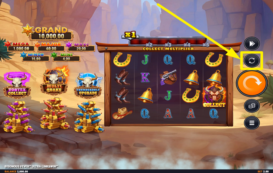 Bisonous Fever Ultra Link and Win AUTOPLAY AKTIVIEREN.